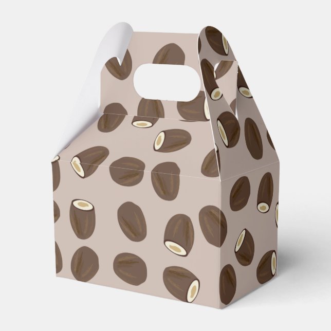 Coconut Pattern Favor Boxes (Front Side)