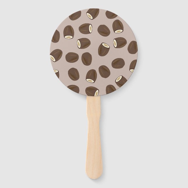 Coconut Pattern Hand Fan (Front)