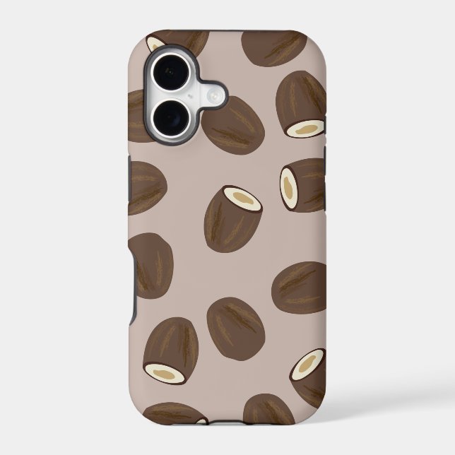Coconut Pattern Iphone Case (Back)