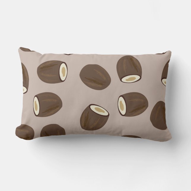 Coconut Pattern Lumbar Pillow (Front)