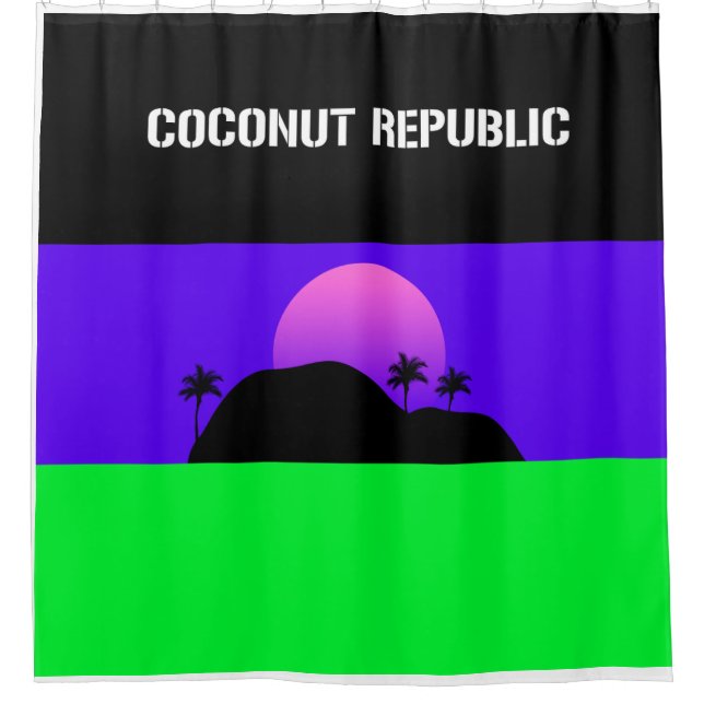 Coconut Republic Design No.2803 Shower Curtain (Front)