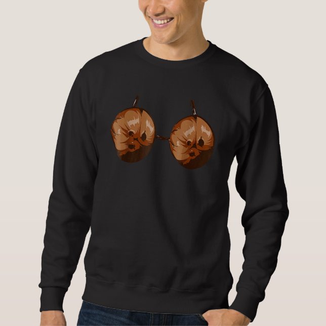 Coconut Summer Coconuts Bra  Halloween Summer Sweatshirt (Front)