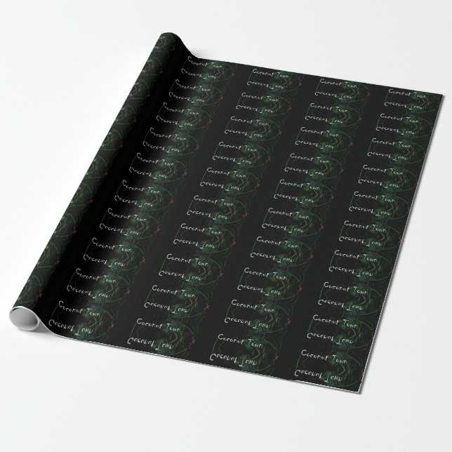 COCONUT TOWN Wrapping Paper (Unrolled)