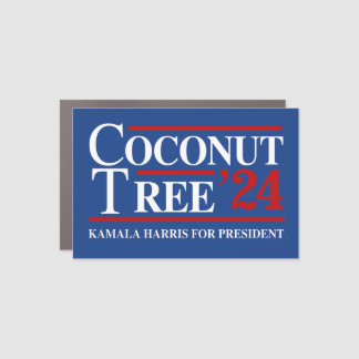 Coconut Tree 2024 Car Magnet