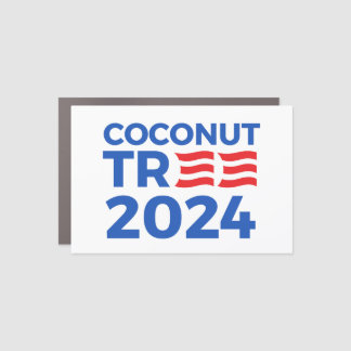 Coconut Tree 2024 Car Magnet