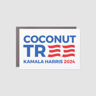Coconut Tree 2024 Car Magnet