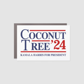 Coconut Tree 2024 Car Magnet