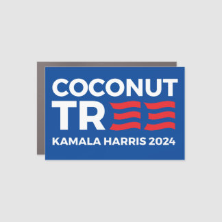 Coconut Tree 2024 Car Magnet