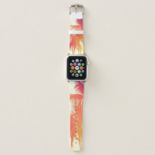 Coconut tree at tropical coast apple watch band