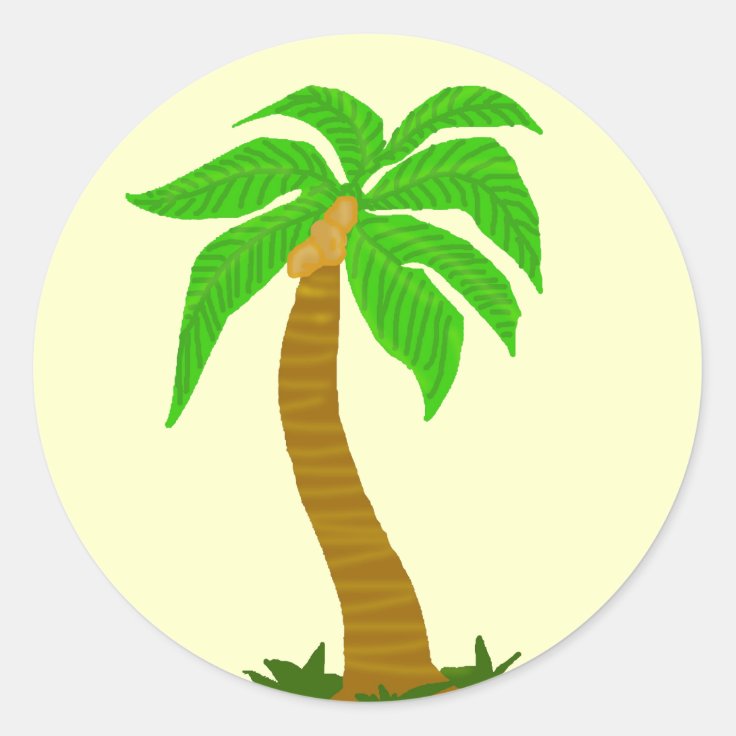 Coconut tree stickers | Zazzle