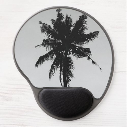 Coconut Tree Under Gray Sky Gel Mouse Pad