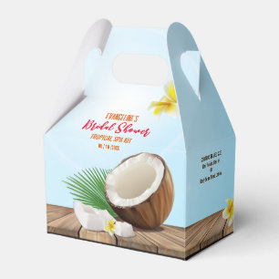 Coconut Tropical Fruit Favor Boxes