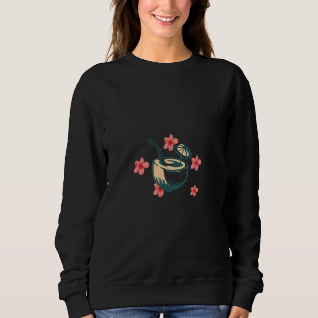 Coconut Vacation Summer Sweatshirt (Front)