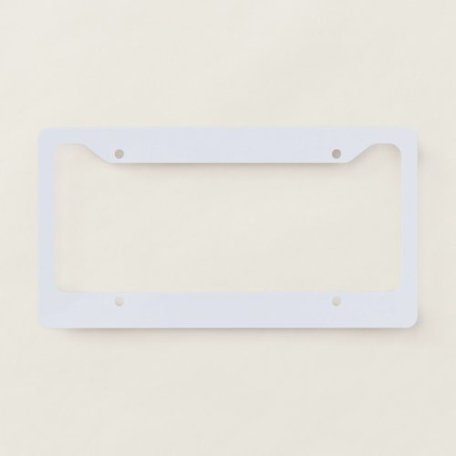 Coconut White Solid Color License Plate Frame