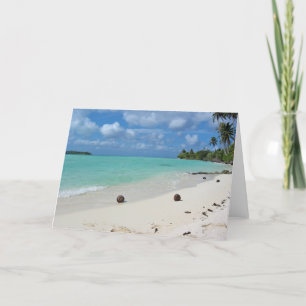 Coconuts on the Beach Card
