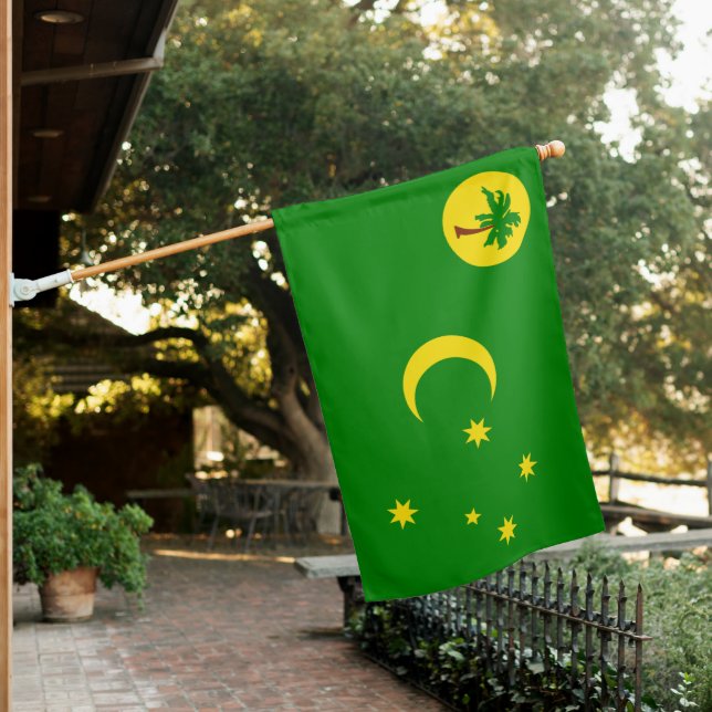 Cocos Island House Flag (In SItu)
