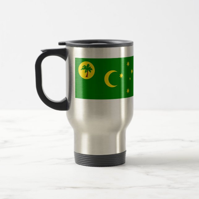 Cocos Islands, Australia flag Travel Mug (Left)