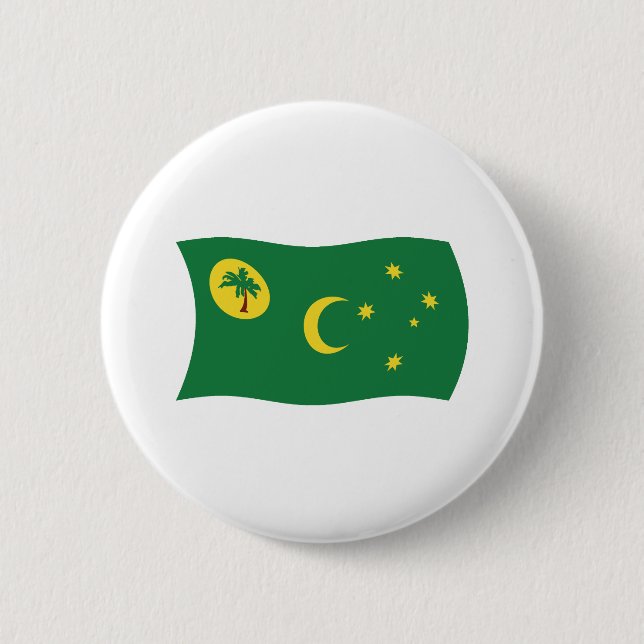 Cocos Islands Flag Button (Front)