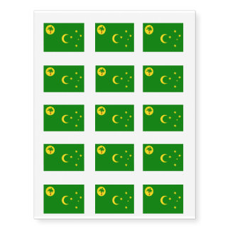 COCOS ISLANDS FLAG TEMPORARY TATTOOS