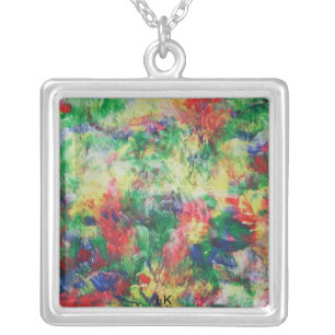 cocos jewels silver plated necklace