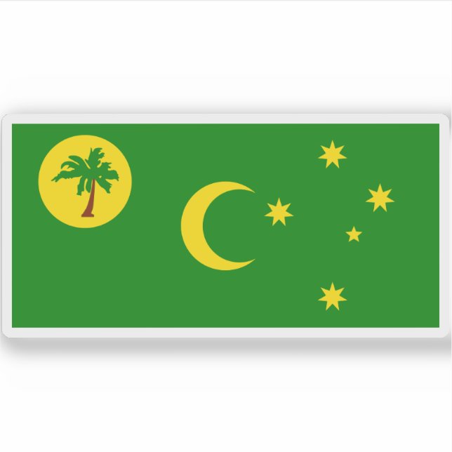 Cocos (Keeling) Islands Territory, Australian Com. Sticker (Front)