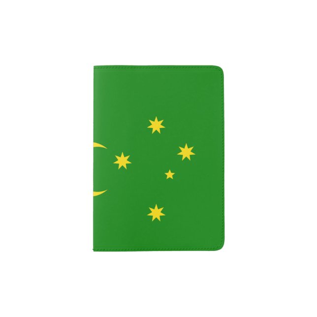 Cocos Keelings islands flag Passport Holder (Front)