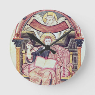 Cod 22. f.85v St. Luke the Evangelist, from Treves Round Clock