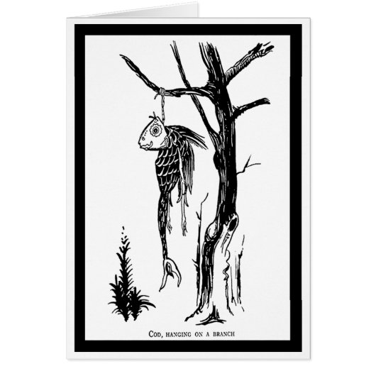 Cod, Hanging on a Branch Cards (Front)