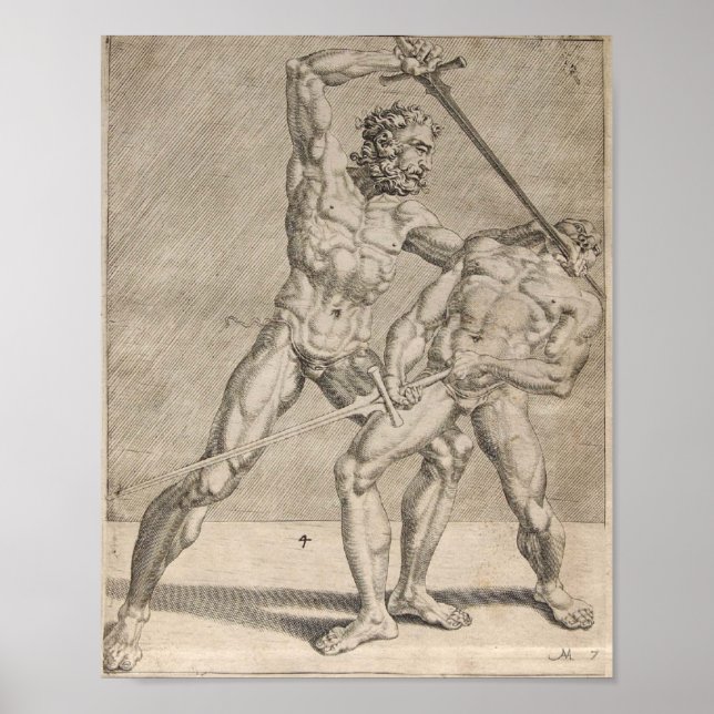 cod. I.6.2.5 Fechtbuch, 16th century 2nd and 3rd c Poster (Front)