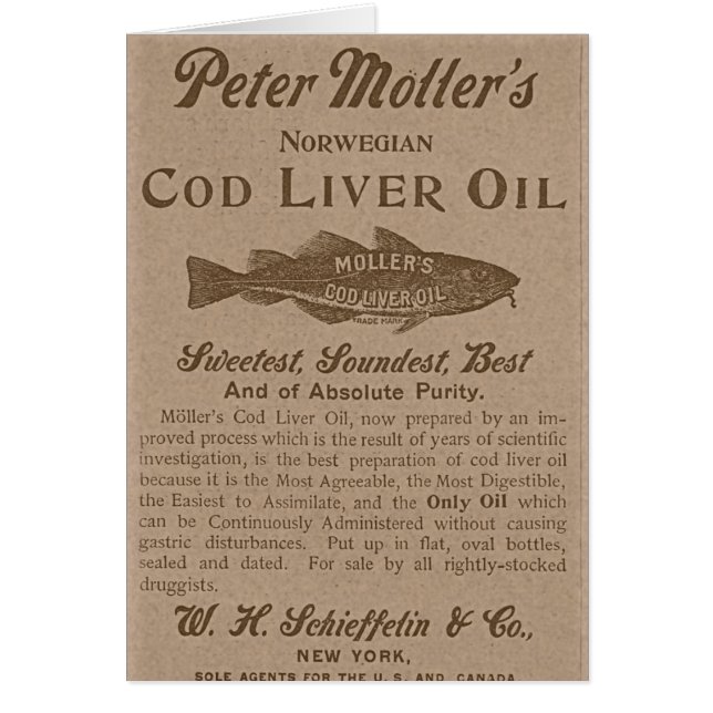 Cod Liver Oil Cards (Front)