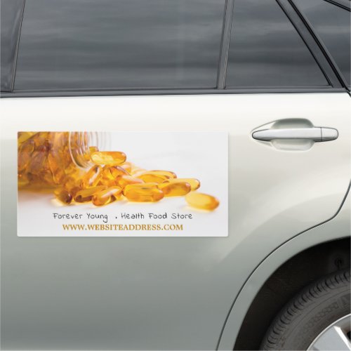 Cod Liver Oil Health Food Store Car Magnet