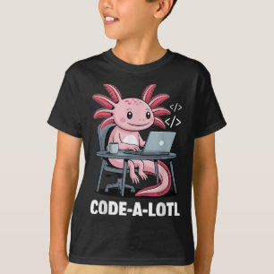 Code-alotl Funny Axolotl Tee For Programmers