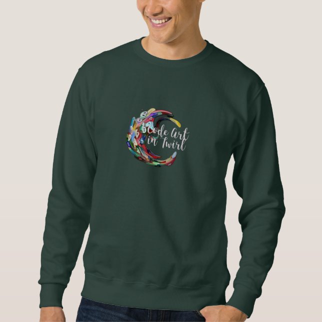 Code Art in Twirl Sweatshirt (Front)