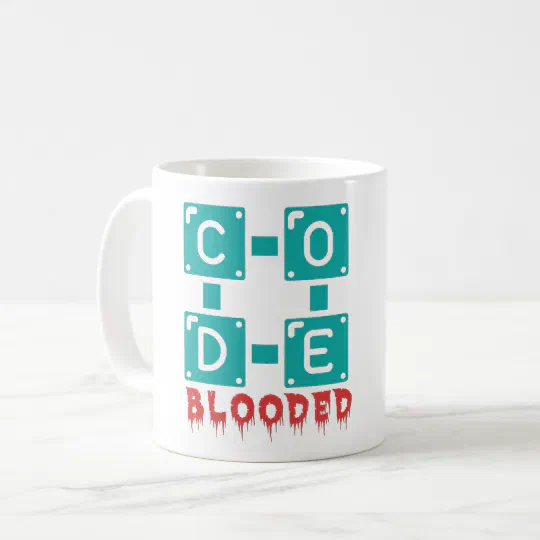 CODE BLOODED  - PROGRAMMER COFFEE MUG