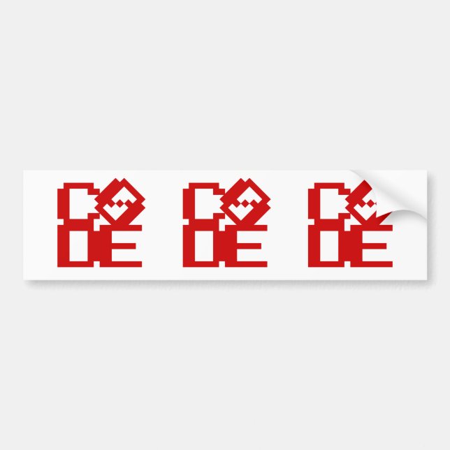 CODE BUMPER STICKER (Front)