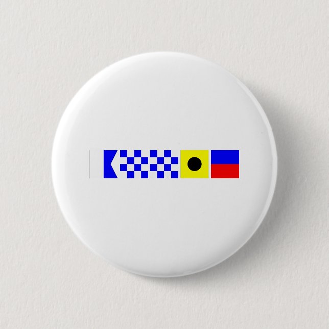 Code Flag Annie Button (Front)