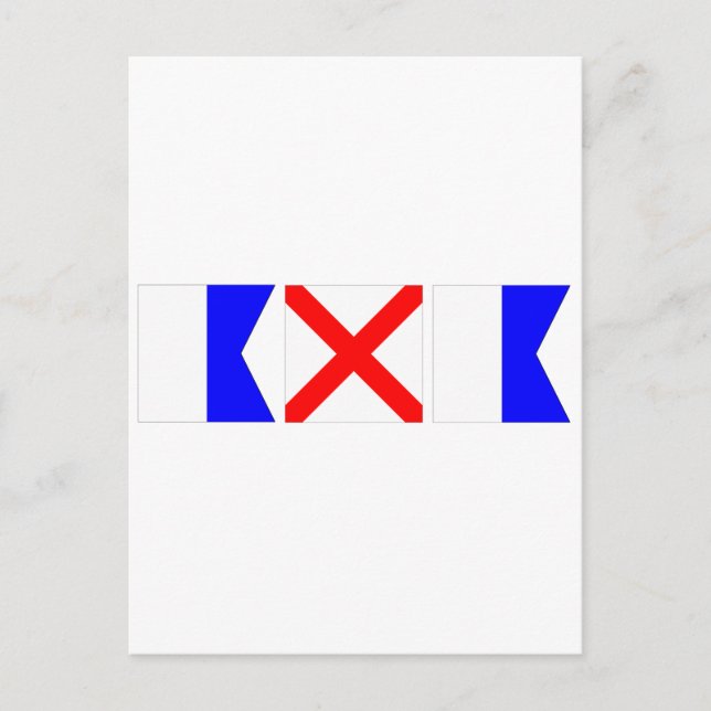 Code Flag Ava Postcard (Front)