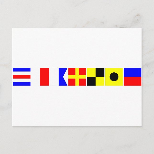 Code Flag Charlie Postcard (Front)