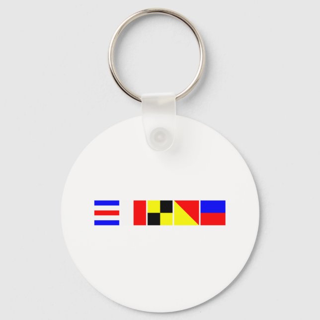 Code Flag Chloe Keychain (Front)