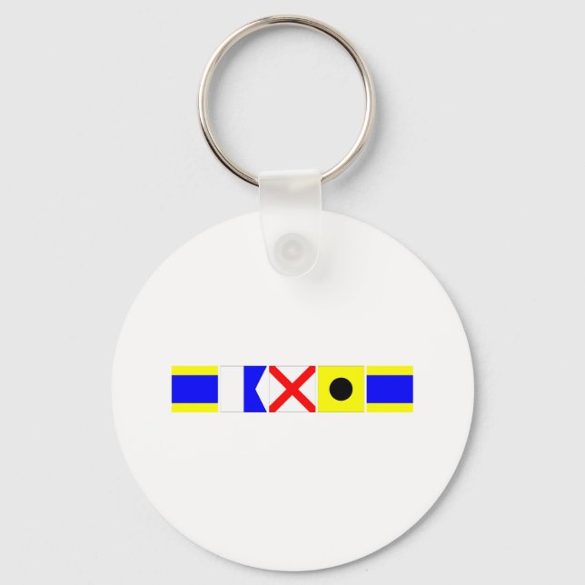 Code Flag David Keychain (Front)
