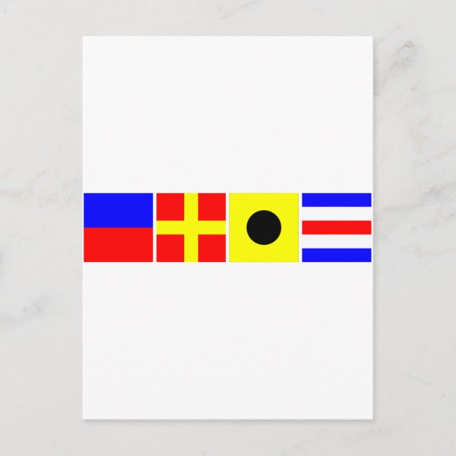 Code Flag Eric Postcard (Front)