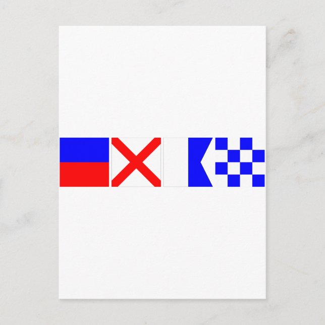 Code Flag Evan Postcard (Front)