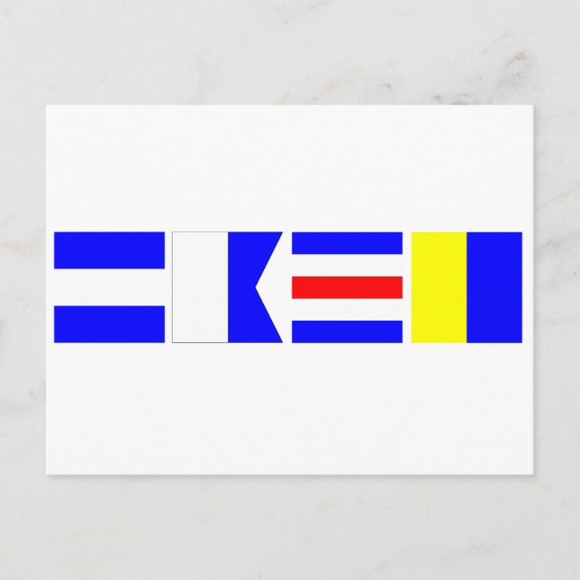 Code Flag Jack Postcard (Front)