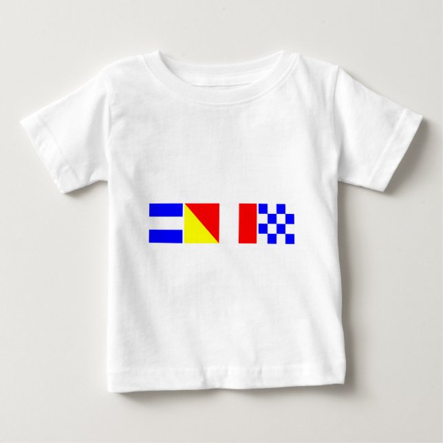 Code Flag John Baby T-Shirt (Front)