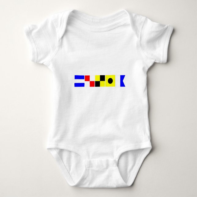 Code Flag Julia Baby Bodysuit (Front)
