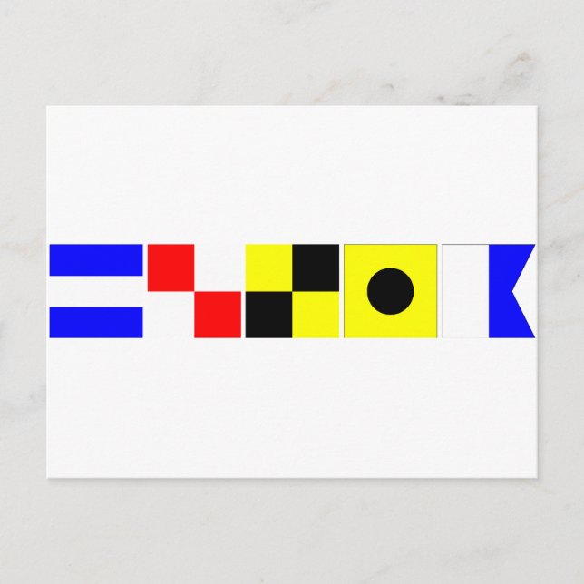 Code Flag Julia Postcard (Front)