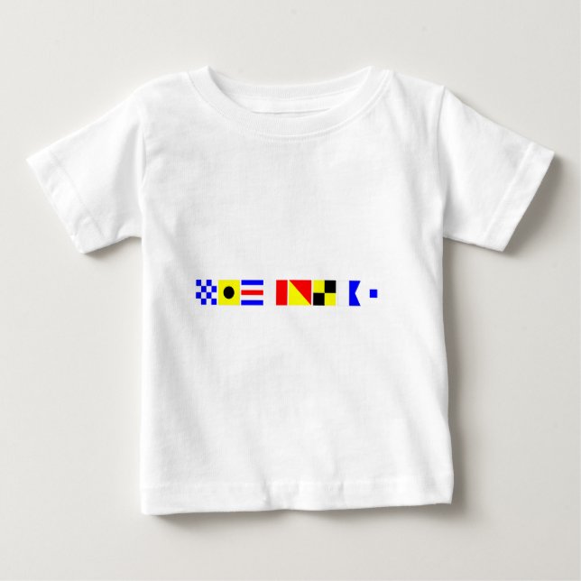 Code Flag Nicholas Baby T-Shirt (Front)