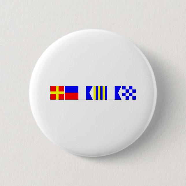 Code Flag Reagan Pinback Button (Front)