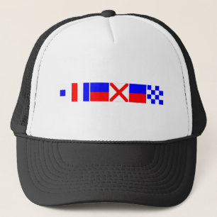 Code Flag Steven Trucker Hat