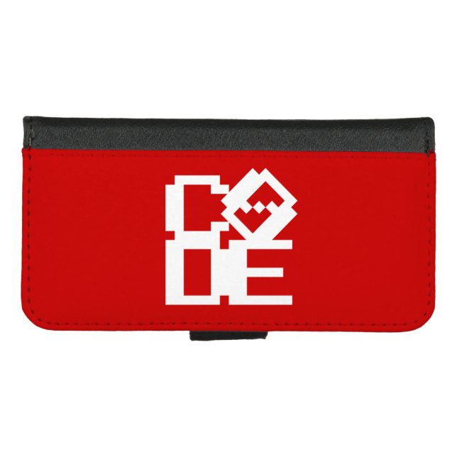 CODE iPhone WALLET CASE (Front (Horizontal))